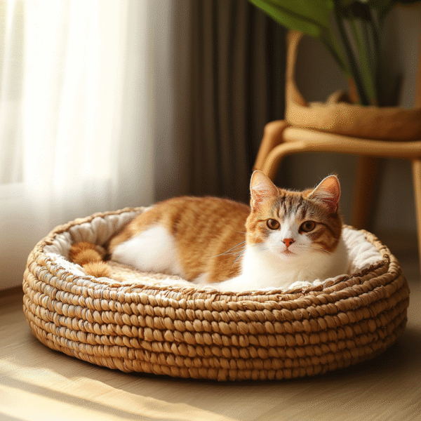 Cotton Rope Natural Cat Bed V1