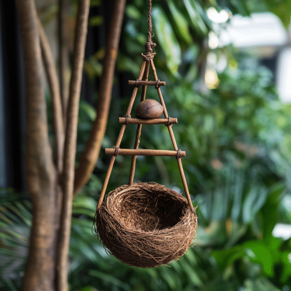 Coconut Shell Bird Nest - Image 6