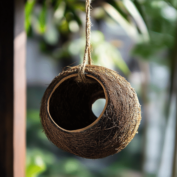 Coconut Shell Bird Nest - Image 2
