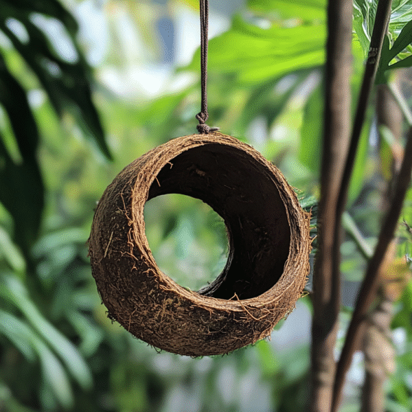 Coconut Shell Bird Nest - Image 3