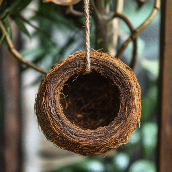 Coconut Shell Bird Nest - Image 5