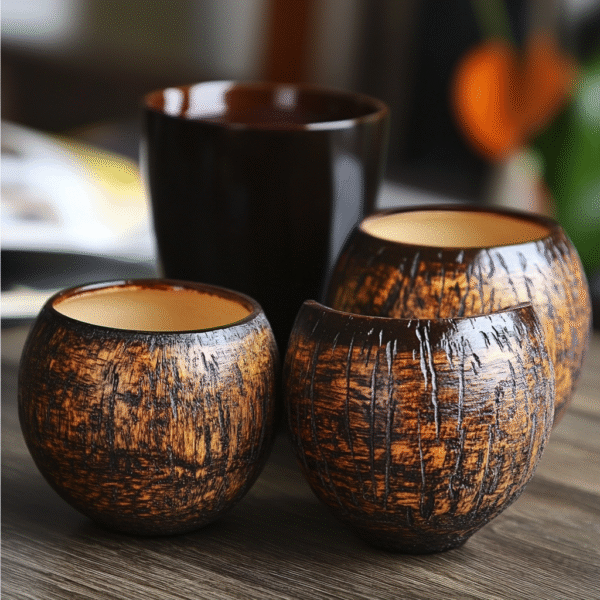 Coconut Wooden Cups - Image 4