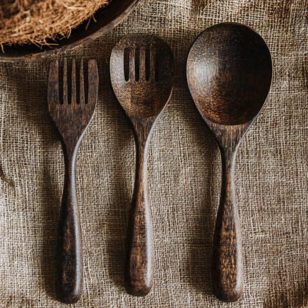 Coconut Wood Utensils - Various Shapes - Image 7