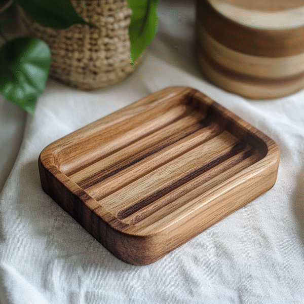 Coconut Wood Soap Tray - Image 5