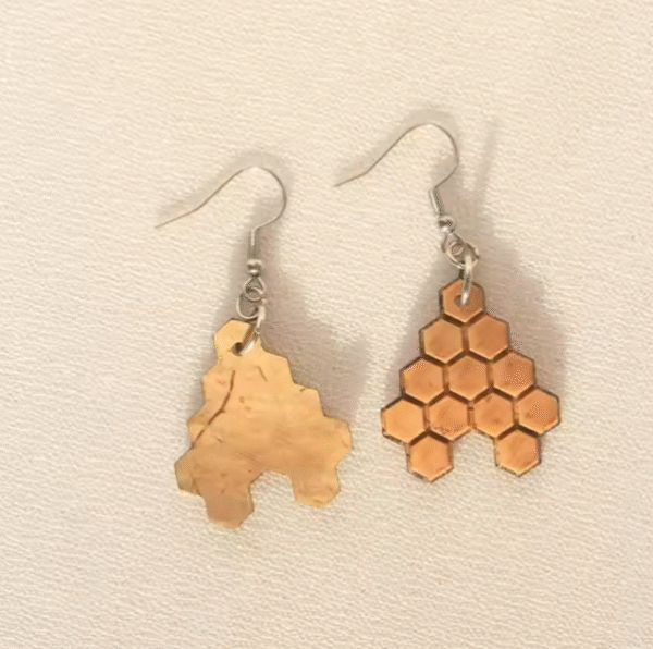Fashionable Wooden Earrings D4