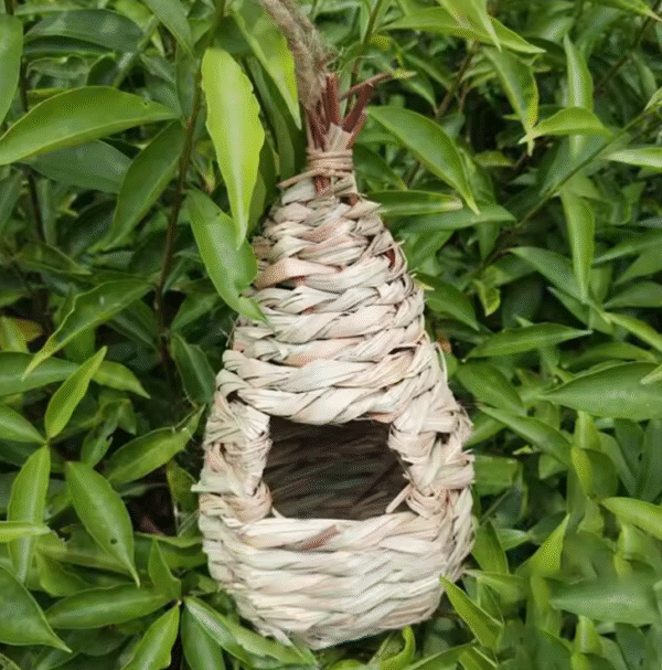Natural Grass Bird House - Image 2