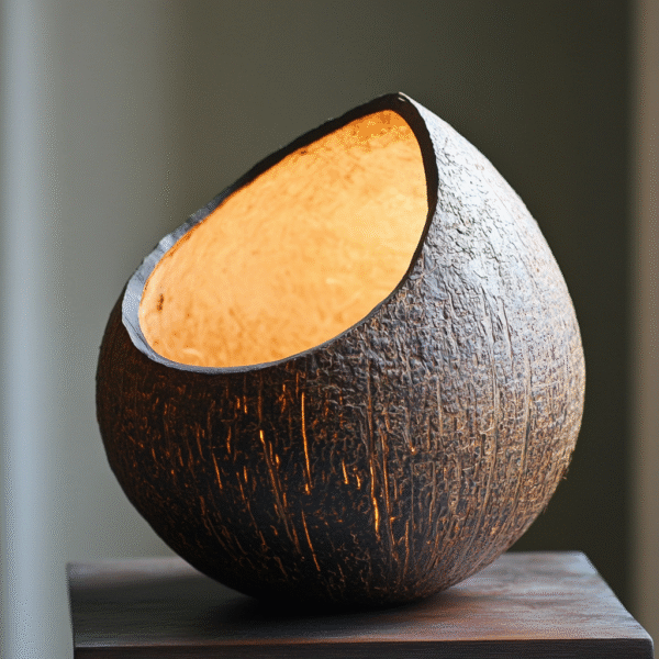 Coconut Shell Lamp V7