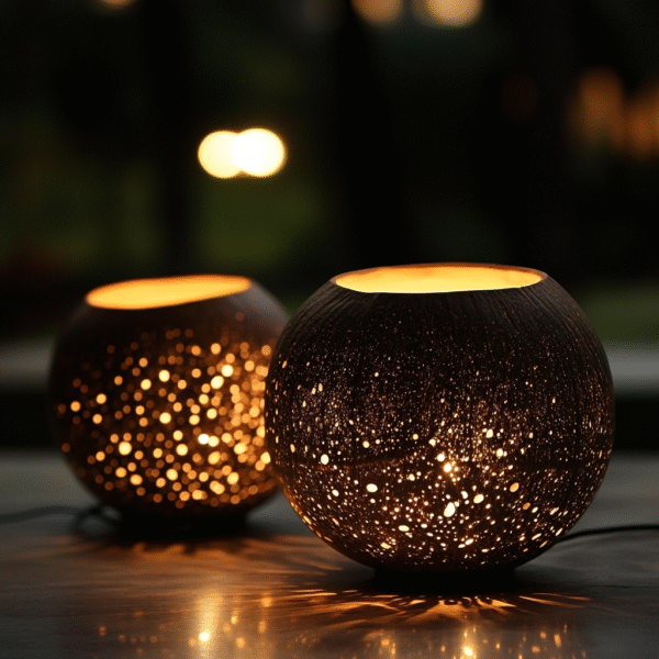Coconut Shell Lamp V3