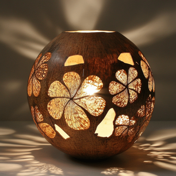 Coconut Shell Lamp V4