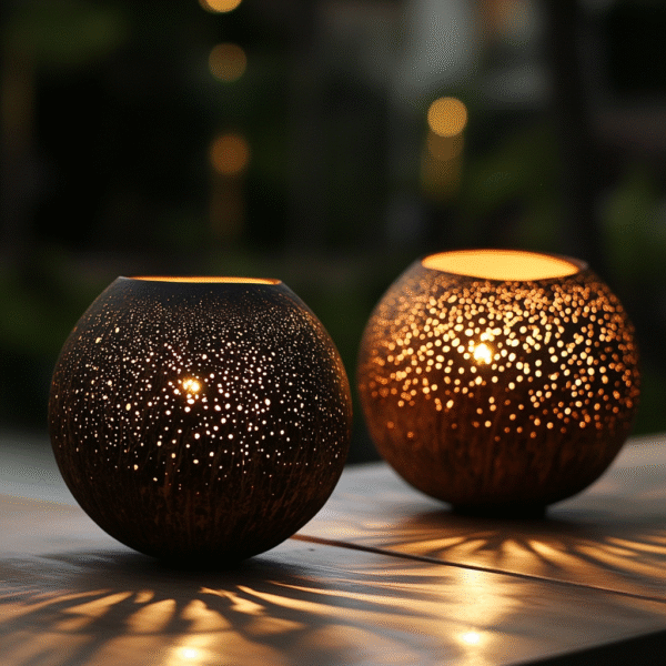 Coconut Shell Lamp V6