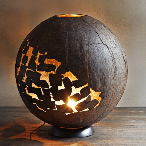 Coconut Shell Lamp V10